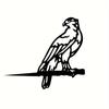 Metal Hawk Silhouette Rustic Birds of a Feather Decor for Outdoor Spaces, Ideal for Home, Garden, and Patio Decorations