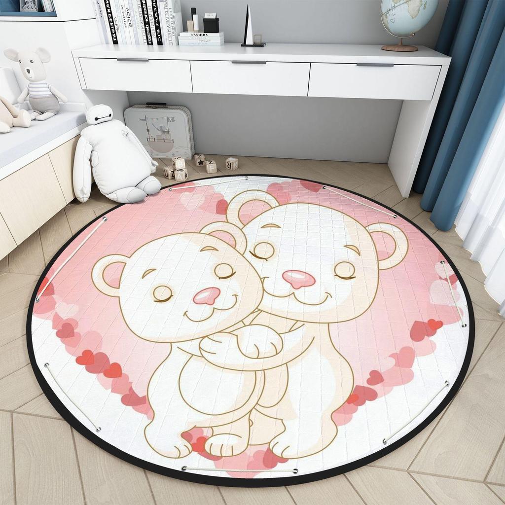 14 цветов, круглый 150 см, детский ковер, противоскользящий детский игровой коврик, детское одеяло для ползания, круглый ковер с животными, напольный коврик