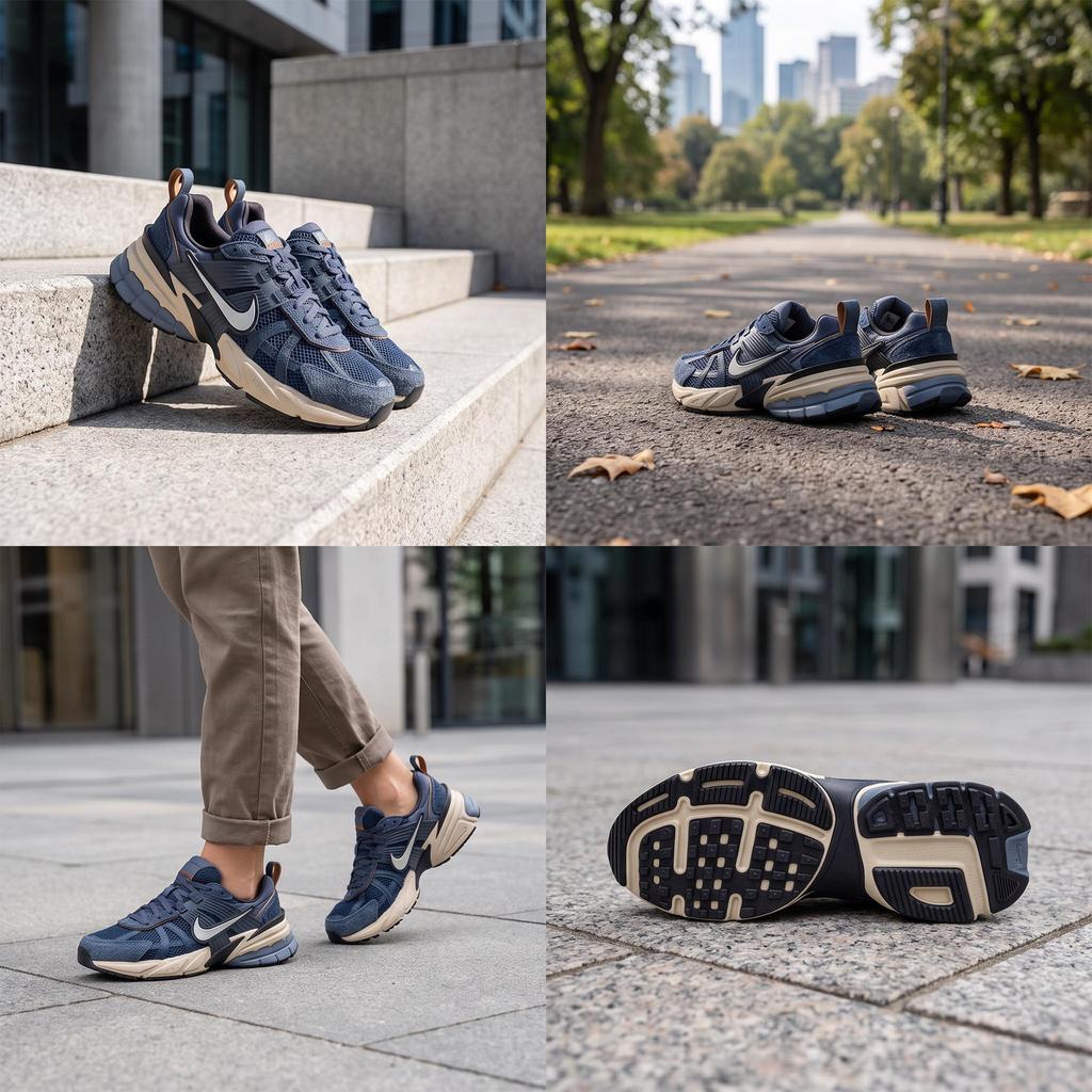 Nike V2K Run Thunder Blue женские кроссовки Light-Carbon Black Chrome FN6703-400