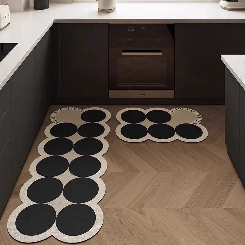 Rugs for Kitchen Absorbent Oil-proof Quick-drying Carpet Diatomite Anti-slip Floor Mat Washable Long Rug Modern Home Decoration