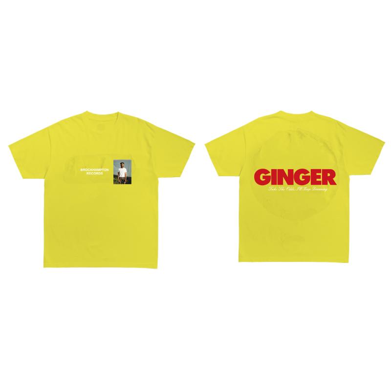 2023 модная футболка унисекс женская Brockhampton RECORDS забавные футболки GINGER Take The Odds I'll Keep Dreaming футболка хлопковые футболки