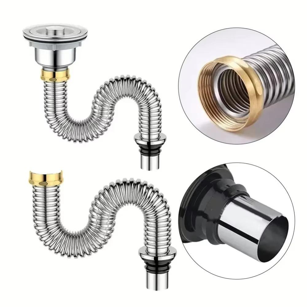Water Hose Kitchen Sink Drain Pipe Anti-odor Drain Tubing Pipe Durable Sewer Drainer  Universal