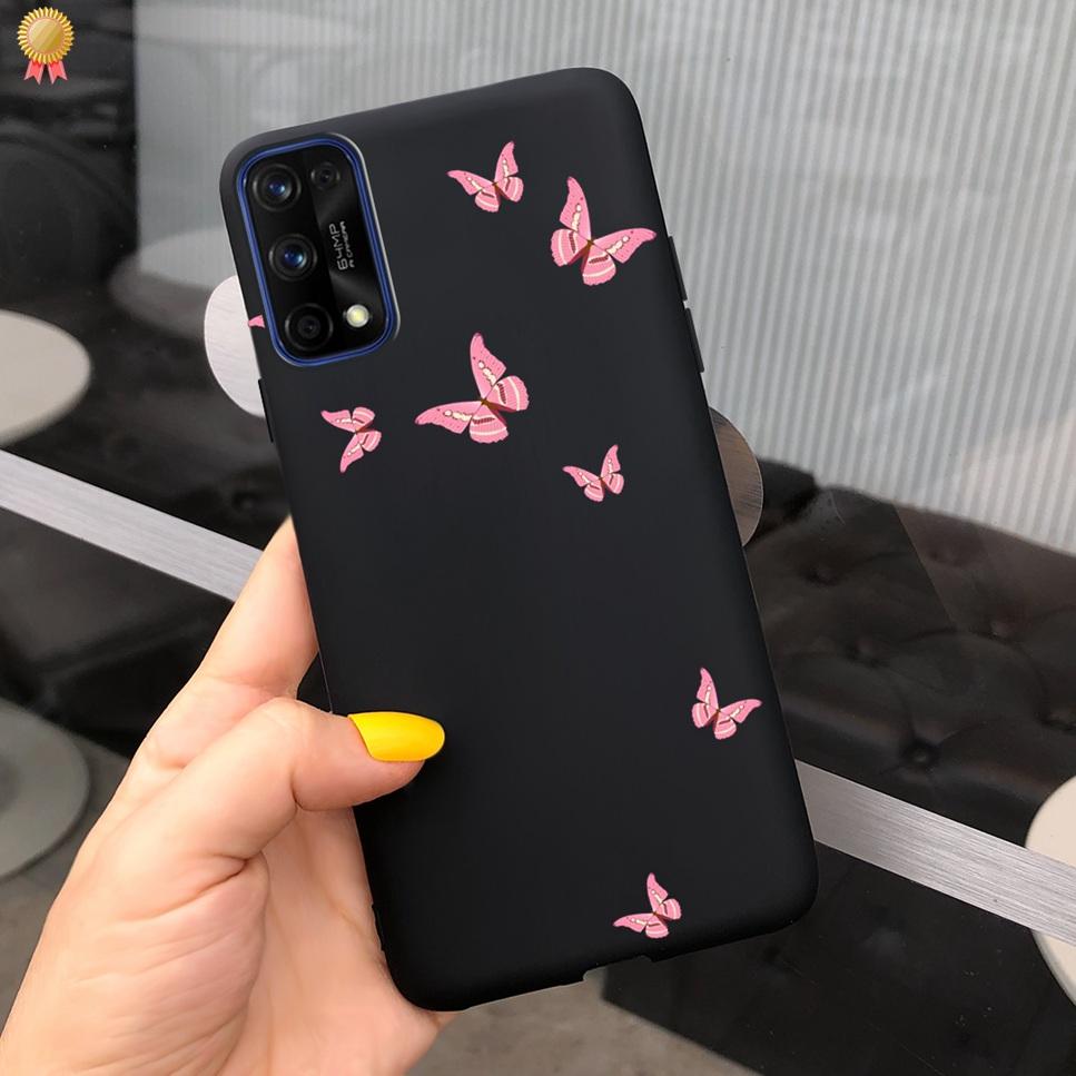 For Realme X7 Pro X7Pro Case Back Cover Soft Silicone Black Pink Funda For Oppo Realme X 7 X7 Pro X7Pro Phone Case Bumper Coque