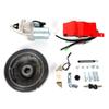 Electric Start Kit Flywheel Starter Motor Set fit for HONDA GX340 11HP GX390 13HP 2011 and Earlier Engine Replaces 31100-ZE3-701 31210-ZE3-023