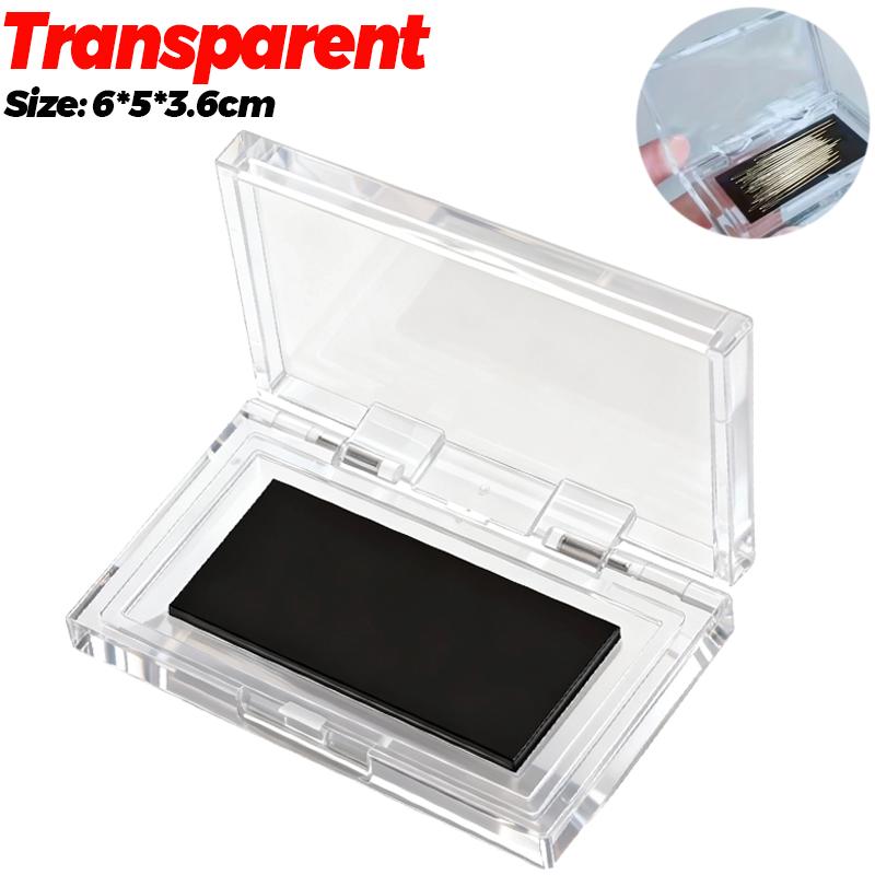 Portable Magnetic Sewing Needle Holder Case DIY Embroidery Buttons Pins Needles Keeper Crafts Sewing Pin Organizer Box with Lid