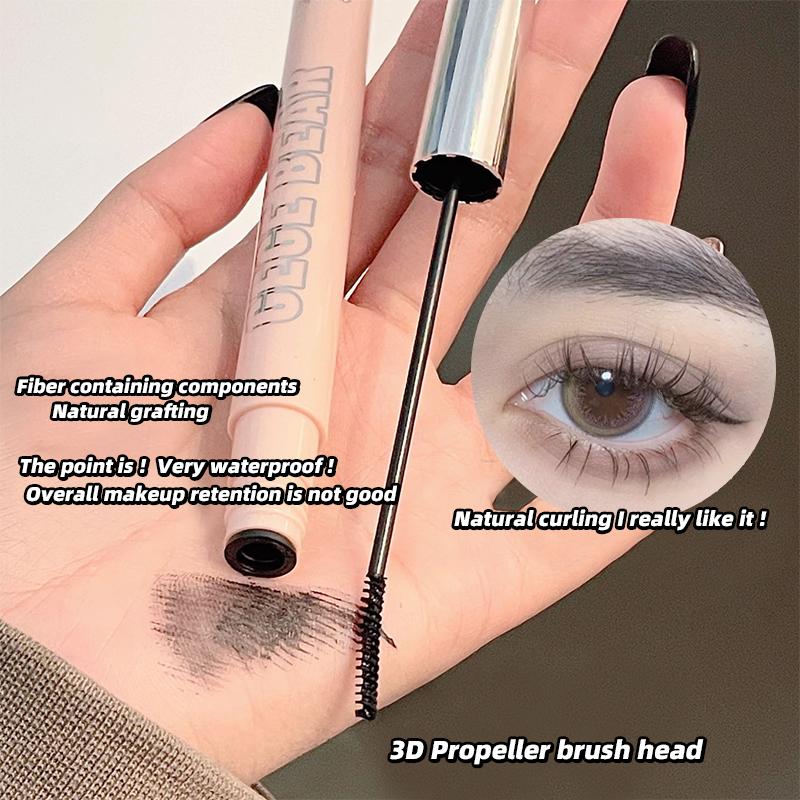GEGE BEAR Водостойкая тушь для ресниц с тонкой кисточкой, стойкая густая подкручивающая черная тушь для ресниц