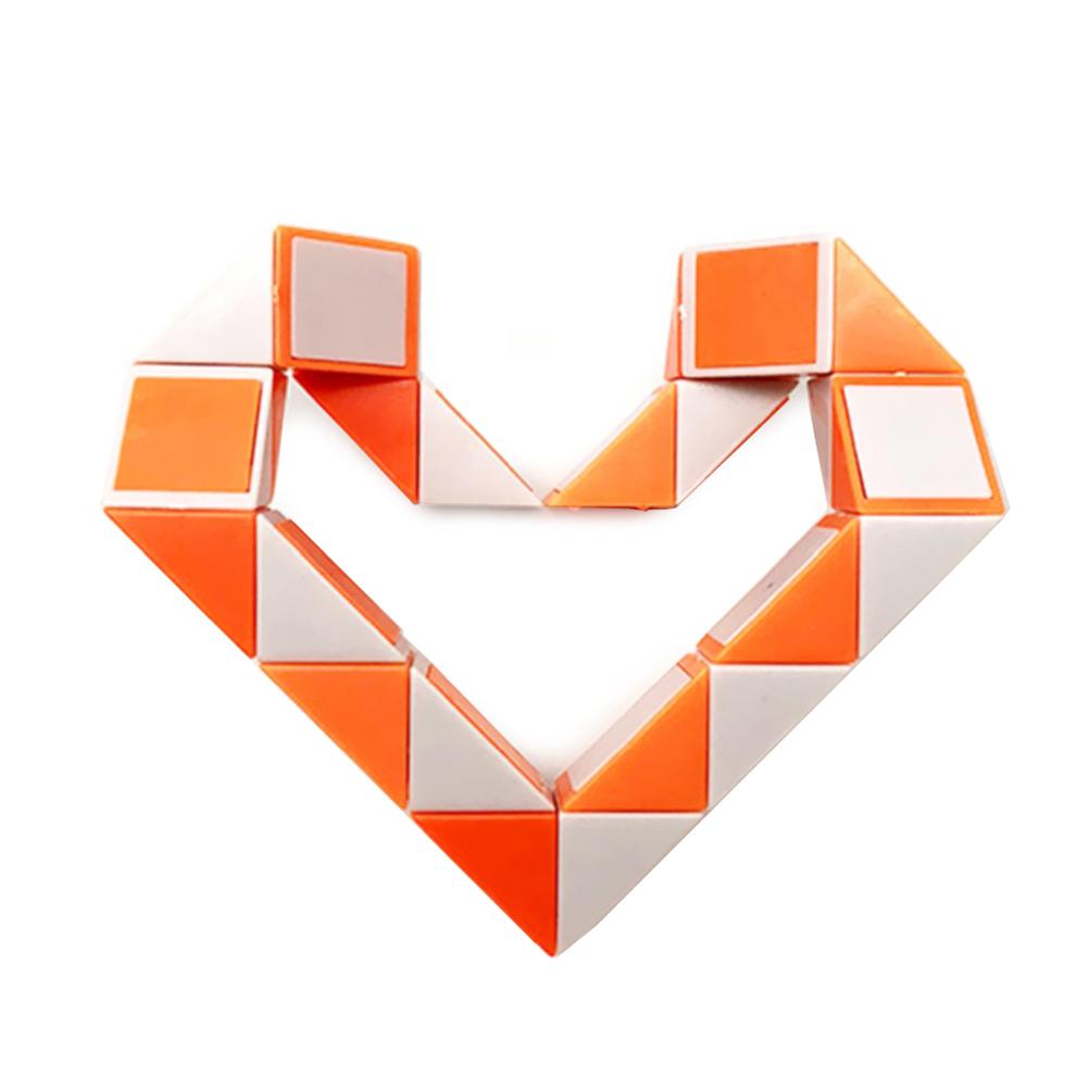 Пластиковая волшебная линейка, 24 клинья, волшебный кубик змеи, крутые головоломки, развивающие игрушки