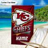 1PC Custom Name Beach Towel Kansas Chiefs Fan Gear Beach Towel, Suitable for Camping, Travel, Beach Accessories, Super Absorbent, Family Gift