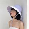 Foldable Women's Sun Hat UV Protection Bucket Hat Fashion Wide Brim Hat  for Outdoor