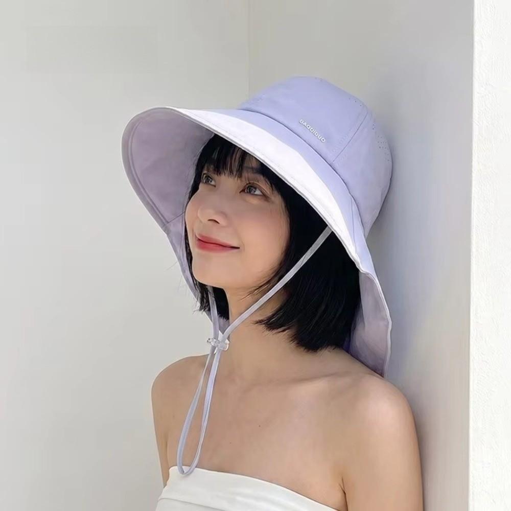Foldable Women's Sun Hat UV Protection Bucket Hat Fashion Wide Brim Hat for Outdoor