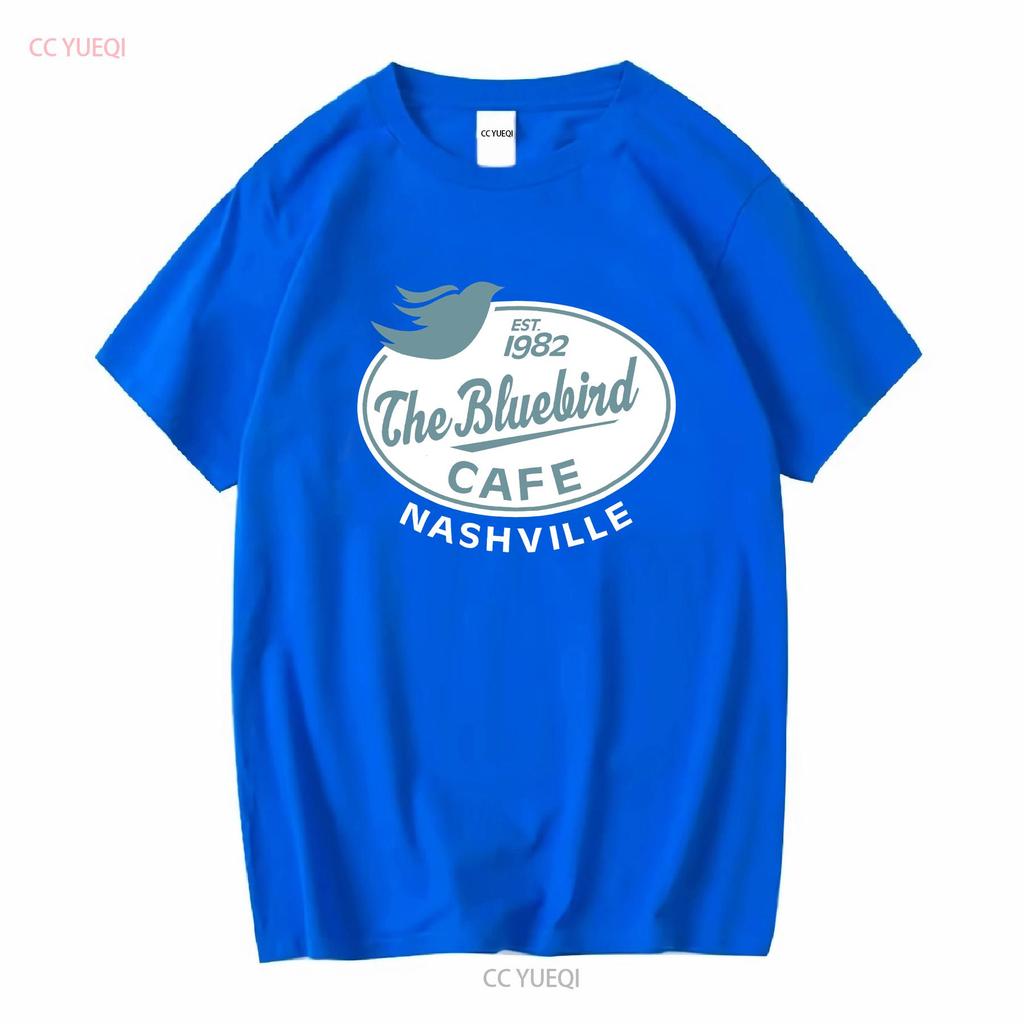 BLUEBIRD CAFE NASHVILLE Футболка Бар Музыкальное заведение Ретро Потертая Взрослый МАЛЕНЬКИЙ винтаж Стиранная Повседневная с принтом Унисекс