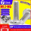 BM Nickel-Plated Cross Slot Round Head Machine Screw M1.7-M5
