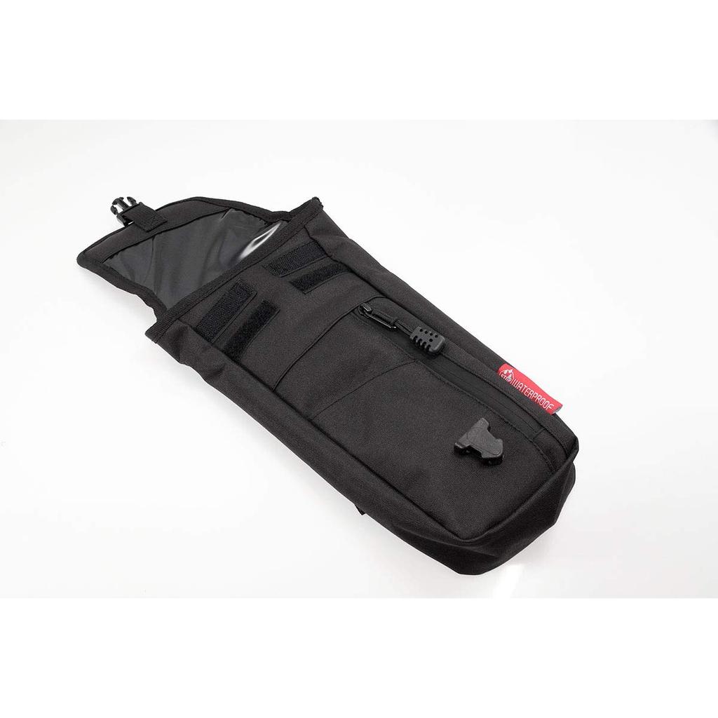 KOMINE Motorcycle Waterproof Belt Pouch Free 13004 Waterproof Black/Red SA-245