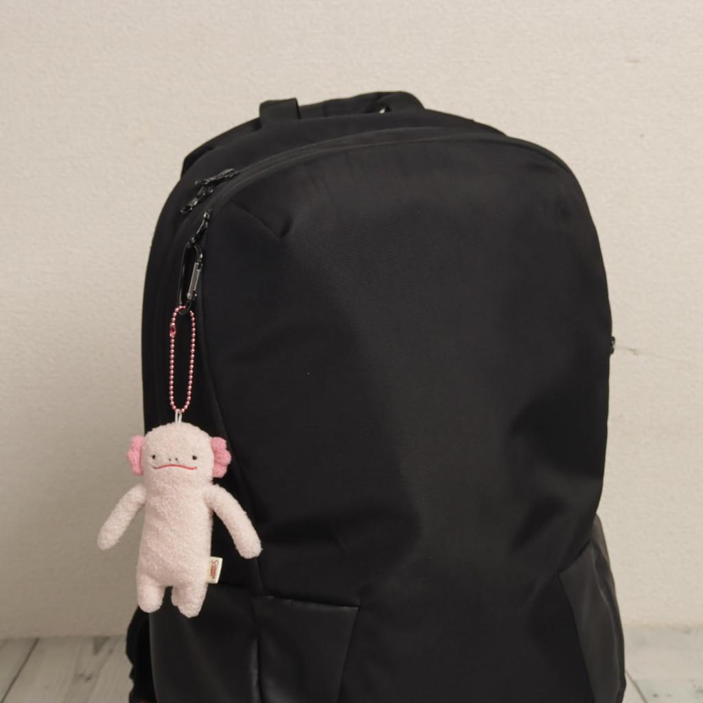 Shinada Fumofumo-san Rupa Plush Toy Mascot with Ball Chain - Axolotl (11cm)