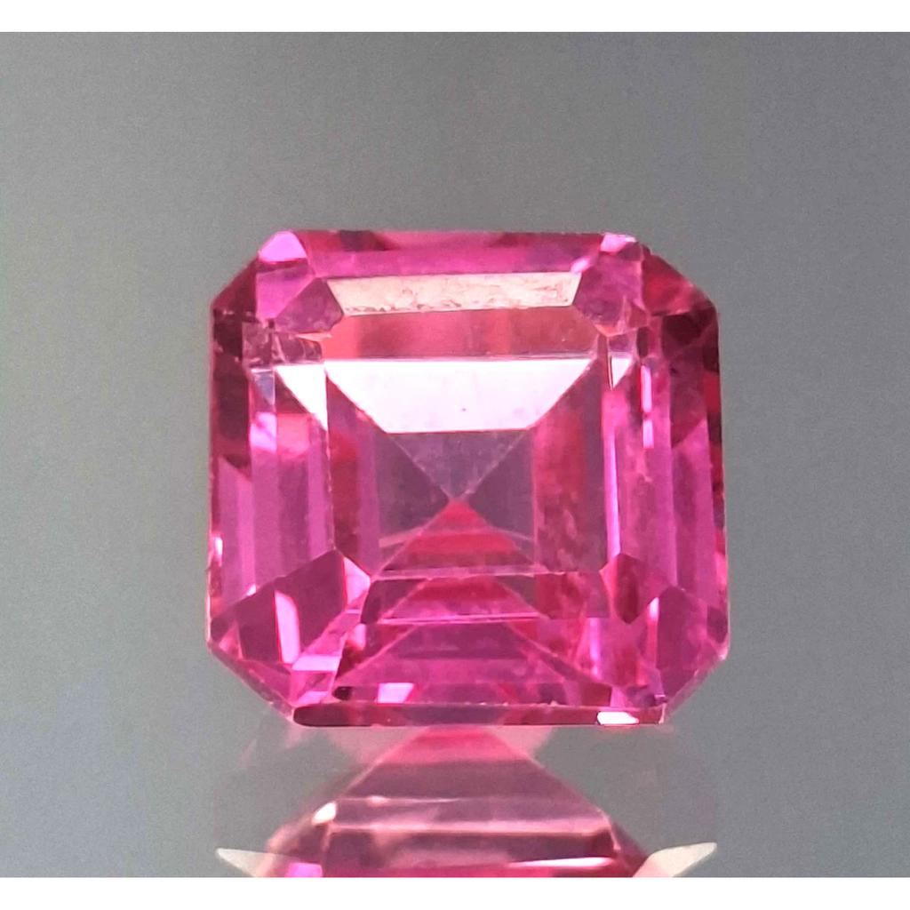 11-13 Ct Natural Pink Spinel Asscher Cut Fabulous Certified Loose Gemstone