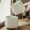 Pinecone Shaped Ceramic Storage Jar Personalized Decorative Jar Kitchen Tool Barrel  Countertop Use