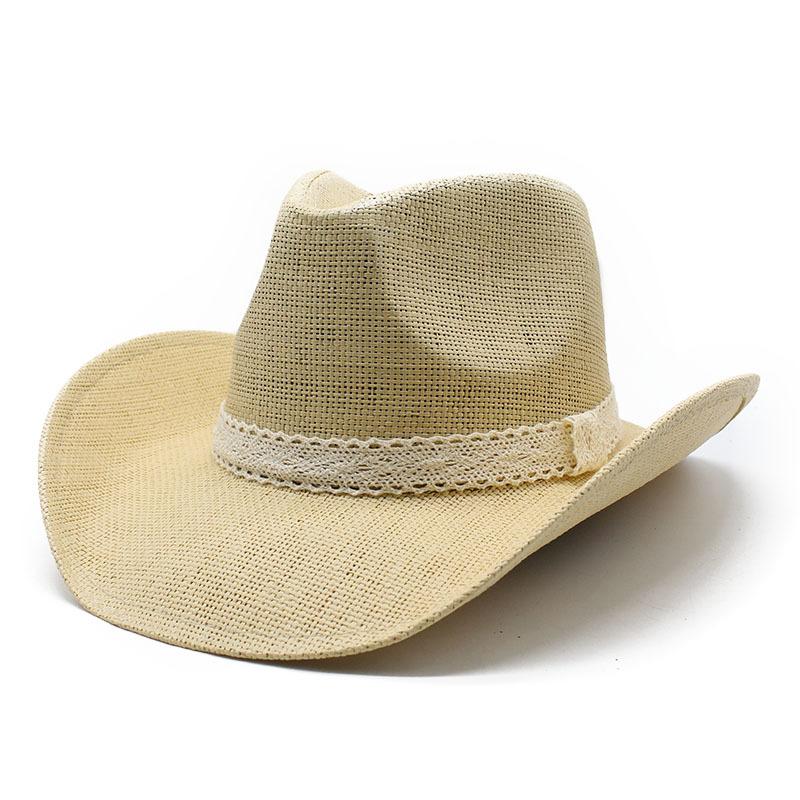 Sun Hat Straw Hat Cowboy Hat Men'S Sun Hat Outdoor Fishing Hat Western Cowboy Hat