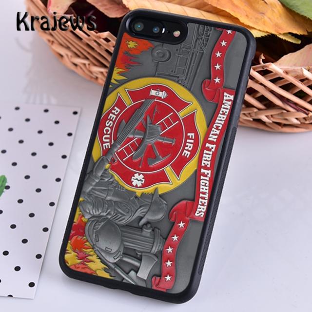 Чехол для телефона Krajews Firefighter Fireman с логотипом для iPhone 14 5 6s 7 8 plus XR XS 11 12 13 pro max Samsung S21 S22ultra Plus