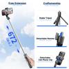 Extendable Selfie Stick Tripod for Phone Max. Length 67.2cm/26.5in with Detachable Phone Clip