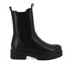 Women's Chlesea Black Lugged Sole Ankle Boots