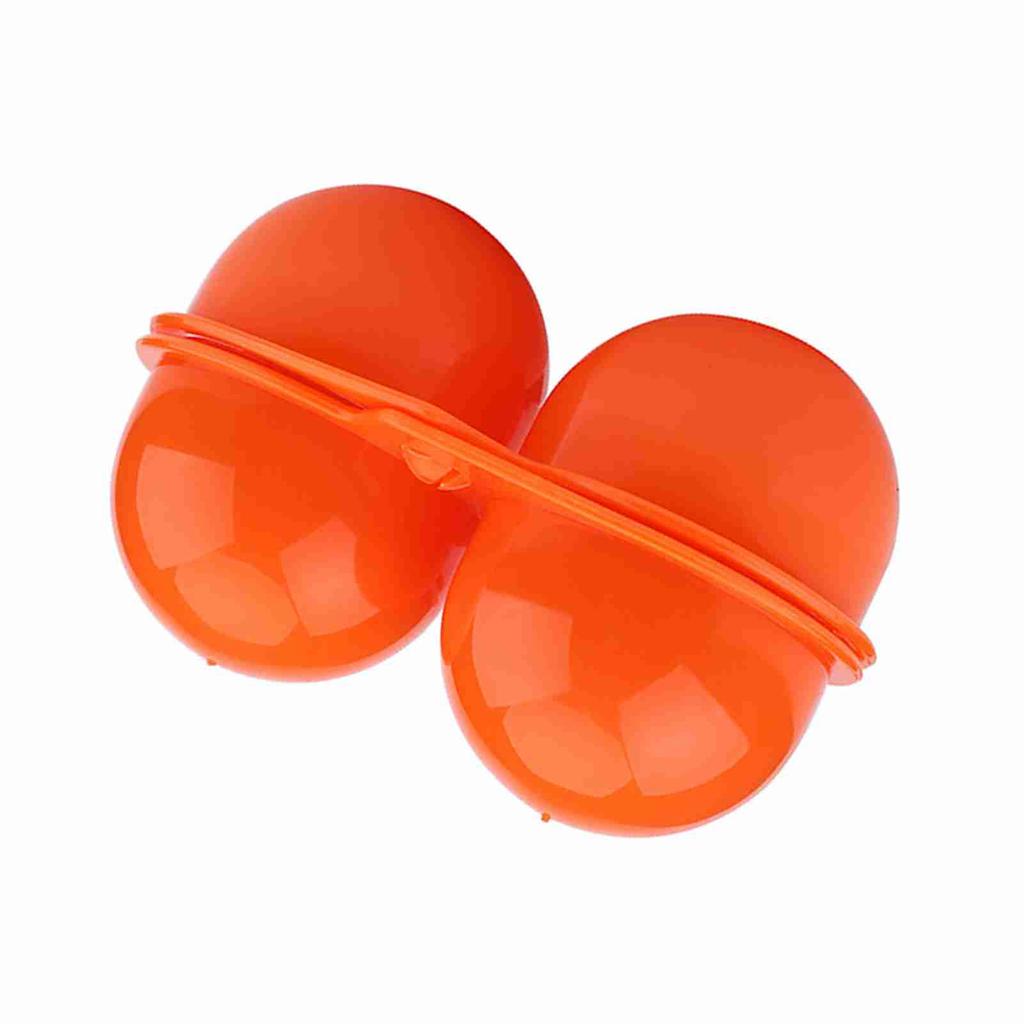 Пластиковый контейнер для хранения и переноски яиц, 2 шт., для использования на пикнике на открытом воздухе, в кемпинге(оранжевый)