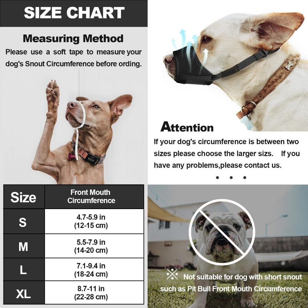 Удобная сетчатая морда для собак с регулируемым ремешком, переносная маска для собак, загубник для маленьких и средних собак