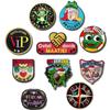 10pcs/lot DIY Oeteldonk Emblem Full Embroidered Frog Carnival for Netherland Iron On Patches for Clothing Applique Stripe DIY