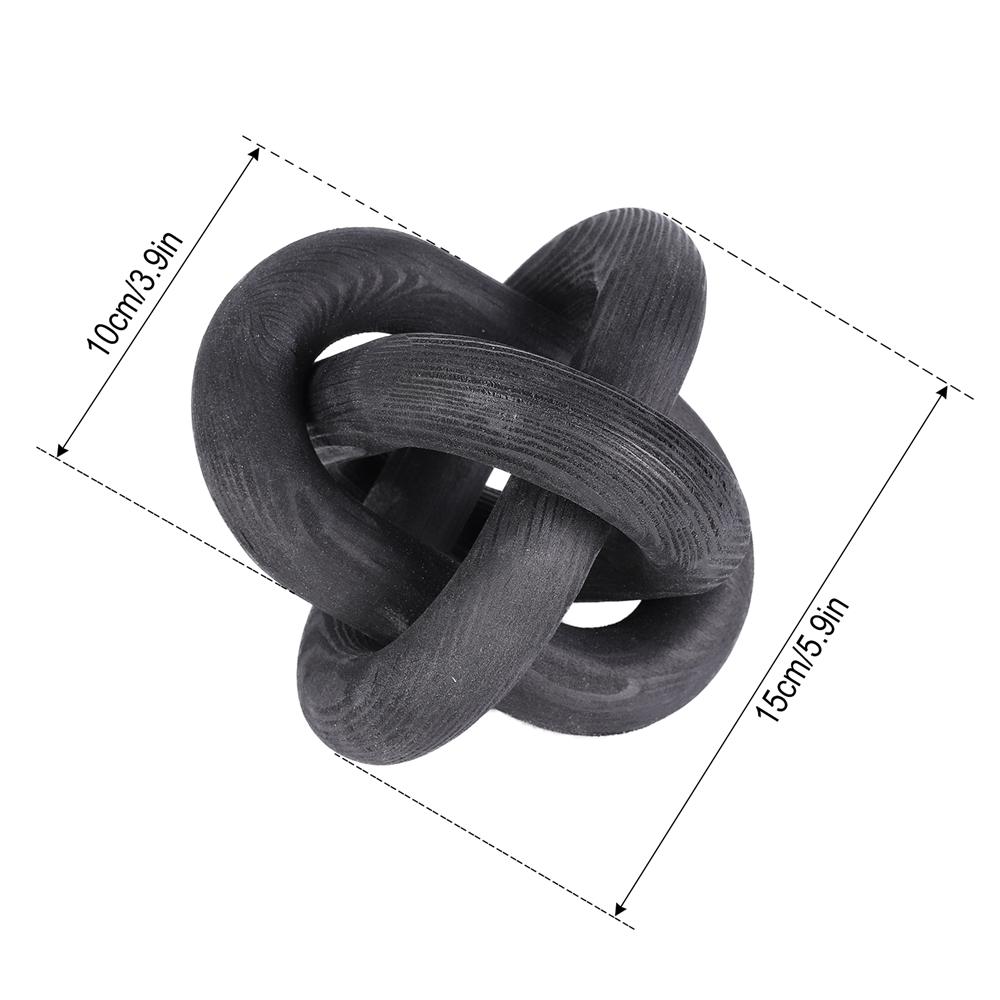 Wood Chain Link Hand Carved for Table Tiered Tray Rustic Wood Link