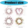 Artificial Heart Berries Wreath For Valentines's Day Decoration Decorative Garland Wedding Window Table Centerpieces