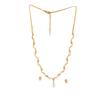 Estele Gold Plated CZ Star Wave Designer Jewellery Set with Pearl for Women