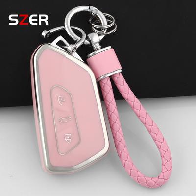 Чехол-брелок из ТПУ для ключа автомобиля Vw Volkseagen Golf 8 Mk8 Id.3 Id.4 Cupra Skoda Octavia A8 Seat Leon Mk4 Formentor Tarraco