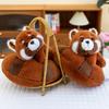 Creative New Donut Raccoon Plush Toy for Children Gift Room Decoration Ornament Red Panda Doll