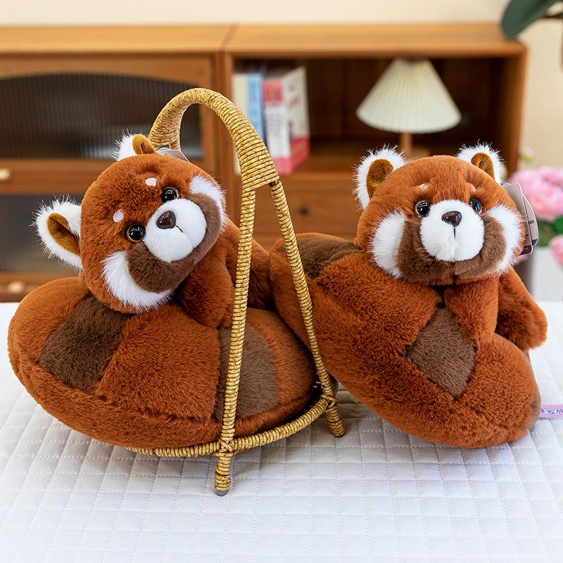 Creative New Donut Raccoon Plush Toy for Children Gift Room Decoration Ornament Red Panda Doll