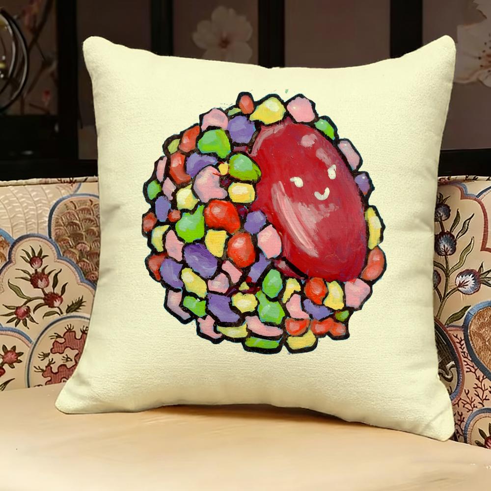 Nnerds Gummy Clusters Pillow Case Pillowcase Doublesided Printed Sofa Cushion Bedroom Headboard Pillow
