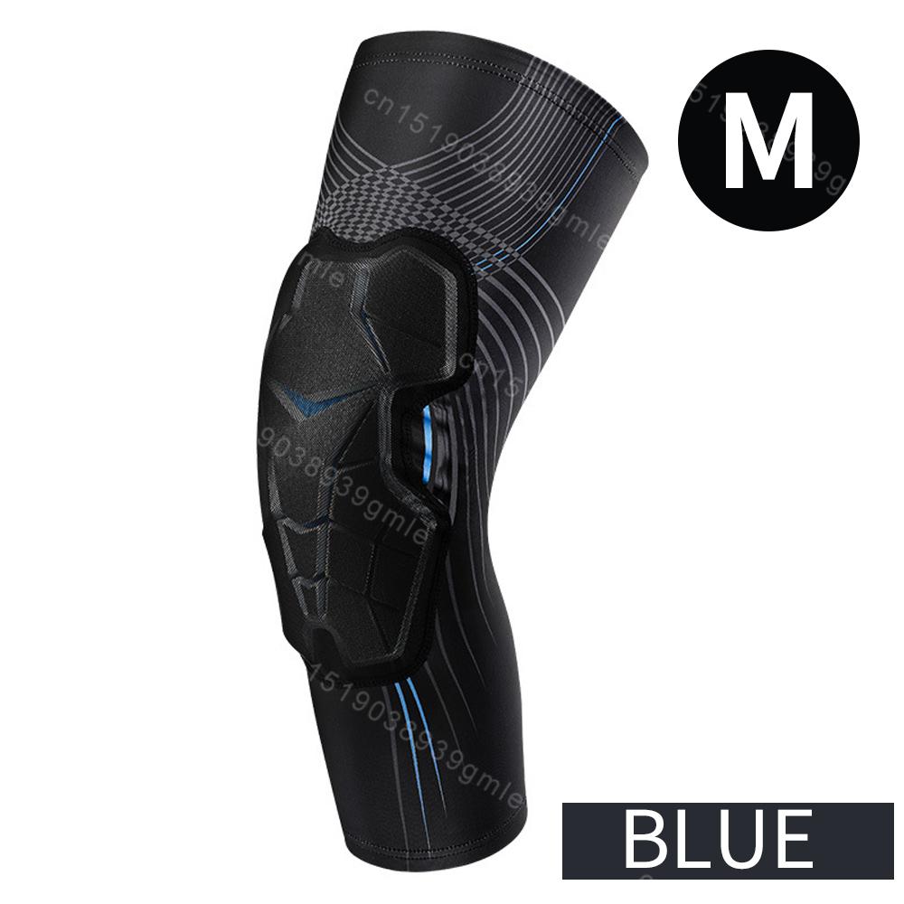 1 шт. утолщенная защита спортивные наколенники мужские эластичные наколенники поддержка фитнес снаряжение баскетбольный бандаж протектор мужские нескользящие накладки