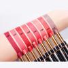 Double-Ended Matte Lipstick Waterproof Long-Lasting Lipsticks In Nude and Dark Red with Lip Liner Pencil