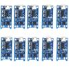 Pack of 10 Charging Module Micros USB Input 18650 Lithiums Battery Protective Board for Projects Supplies Daily Use