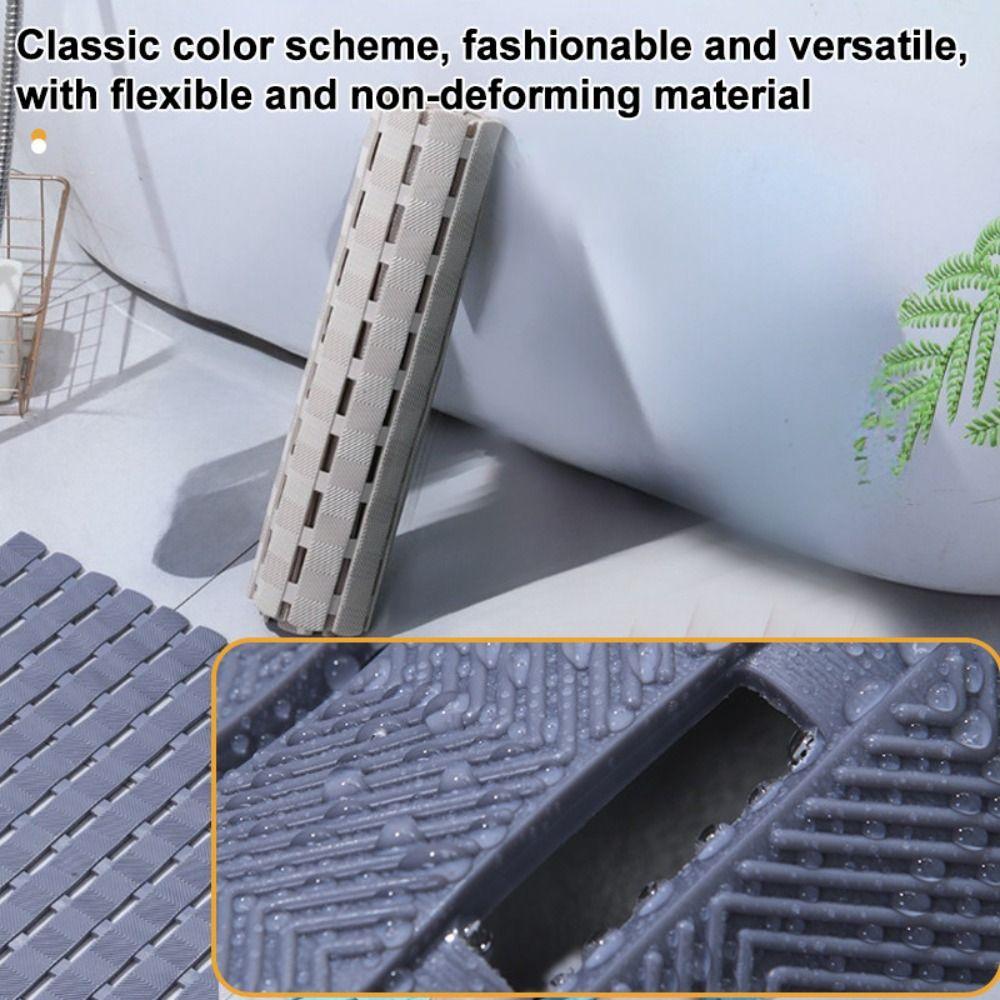 Дренажное отверстие Подушка для массажа ног ПВХ Коврик для ног для ванной Складной Противоскользящий Напольный коврик Бытовой