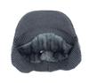 [sproutsy] Knit Cap with Ear Flaps, Cable Knit, with Visor, Gray, Warm Knit Cap with Ears (JP, Number Size, 58.0 Cm, Black)