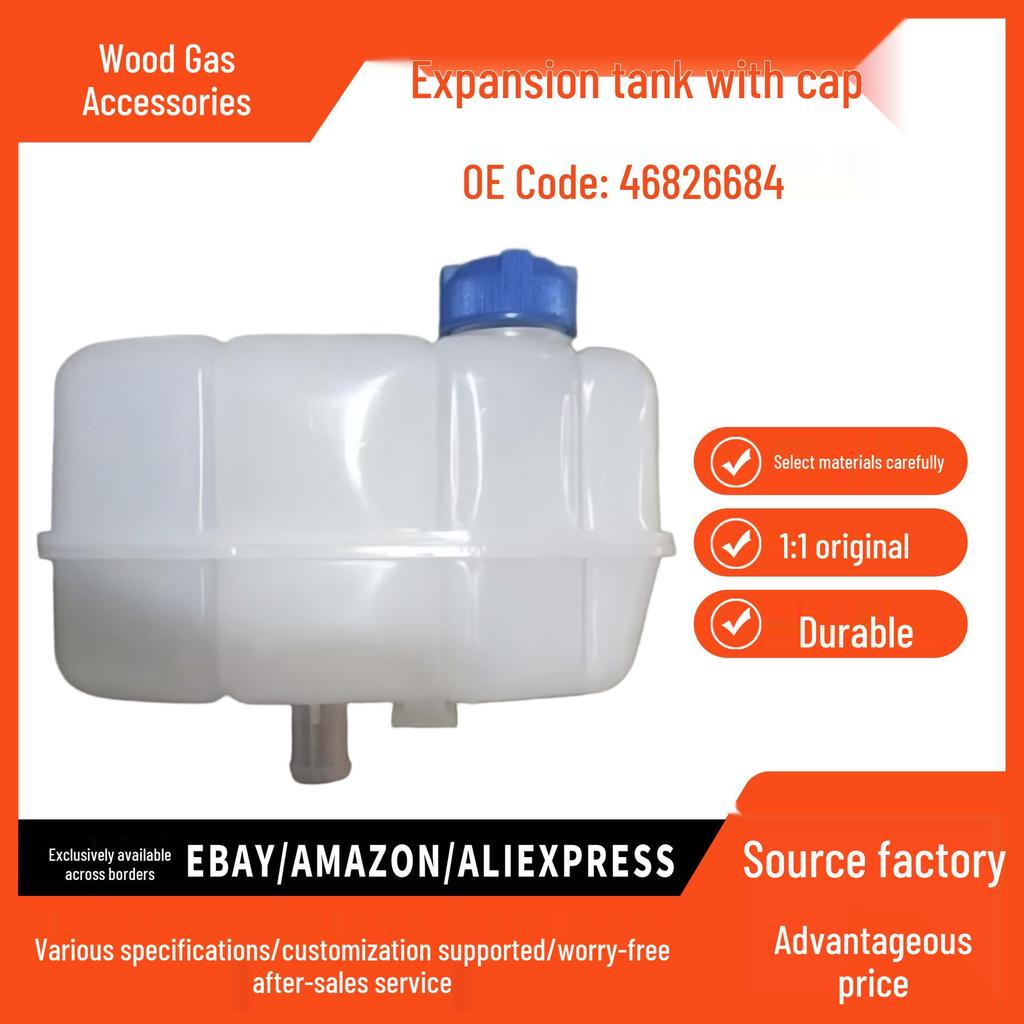 Auxiliary Radiator Expansion Tank with Cap for Fiat 05-06 Models