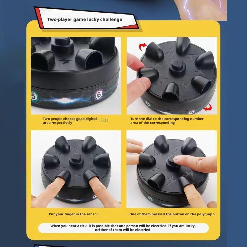 Забавная игра «Детектор лжи» с шоком для пальца, игра «Дерзай» для рождественских каникул, регулируемая интенсивность шока, безопасная, не причиняющая вреда, идеально подходит для