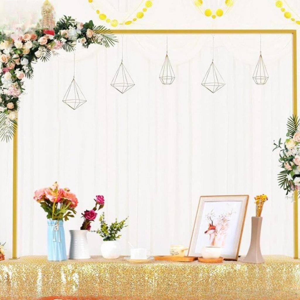 Over The Table Rod Stand with Clamps Assembly Required Heavy Duty Holder Metal Balloon Arch