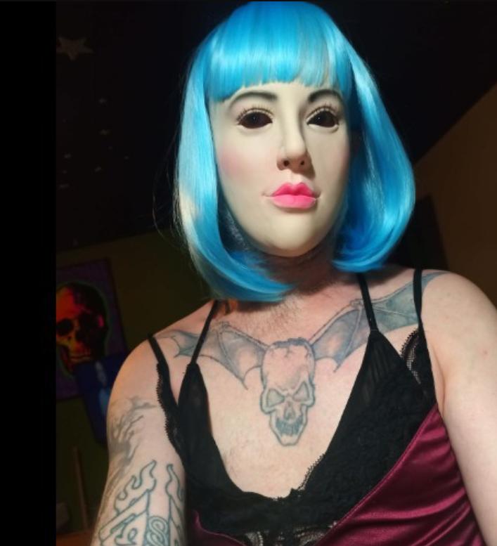 Simulation Woman Latex Mask, Cross-dressing Mask