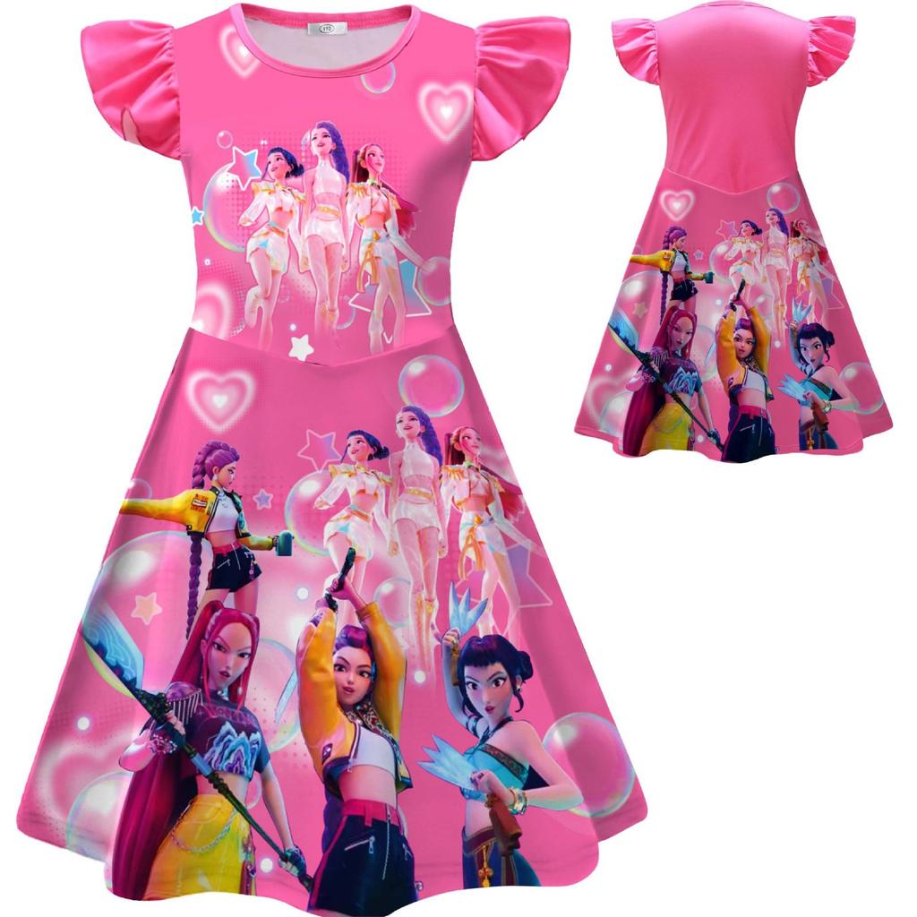 Девичья ночная сорочка с рукавами-крылышками, Девичьи платья из молочного шелка