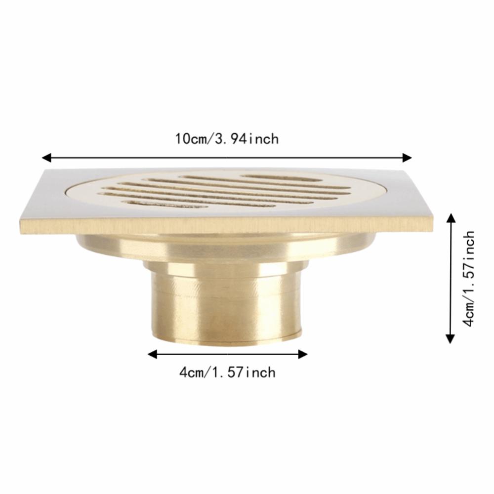 Removable Strainer Cover Shower Floor Drain Square Bathroom Waste Grate Kitchen Drainage