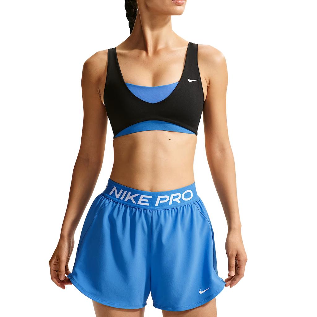 Nike Женский спортивный топ-бра без рукавов Pro с быстрым высыханием, однотонный, женское нижнее белье IR1897-011