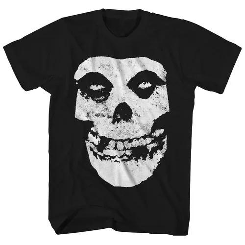 2026 Новая Мода Панк Стиль Misfits Футболка Ретро Уличный Принт Череп Мужская Женская Футболка Хип-Хоп Уличная Одежда Оверсайз Футболка