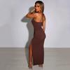 Sleeveless Sexy Female Midi Backless Dresses Slim Night Club Party Women's Dress Bodycon Vestidos Elegantes Para Mujer