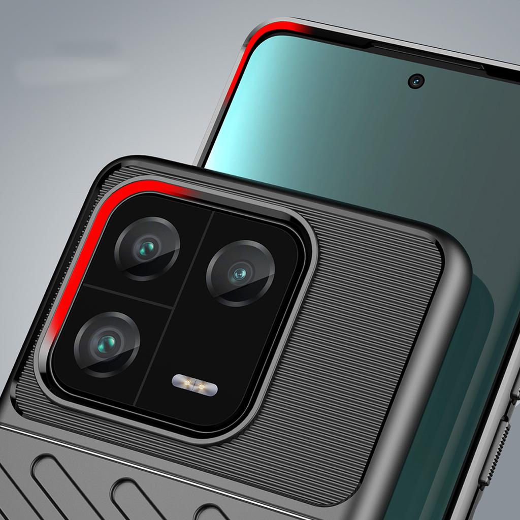 Hurtel Thunder Case Xiaomi 13 Pro Rugged Silicone Cover - Black