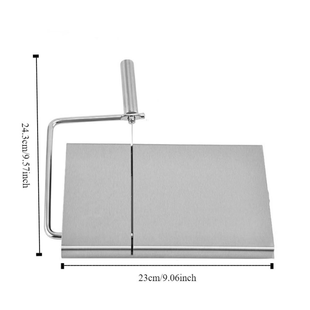 Multifunction Non-slip Stainless Steel Cheese Slicer Non-stick Rust-resistant Food Slicer Stable Handmade Soap Cutter Catering